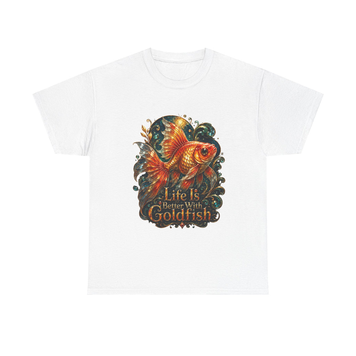 Goldfish Graphic Tee — “Life Is Better With Goldfish” Cotton T-Shirt