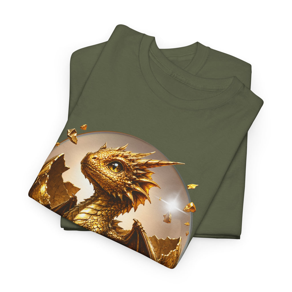 T-Shirt — "Lawful Rich" Gold Dragon Graphic Tee