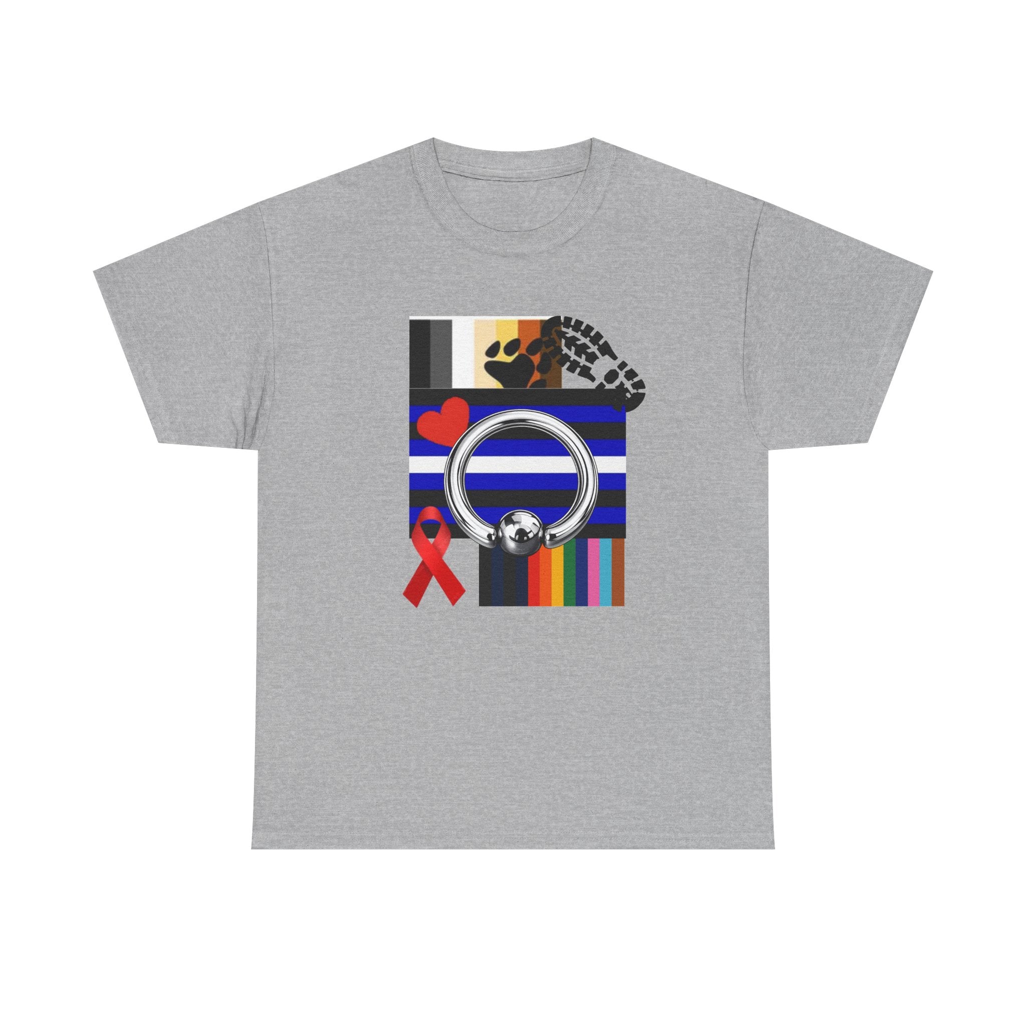 Awareness Ribbon & Pride Flag Graphic Tee