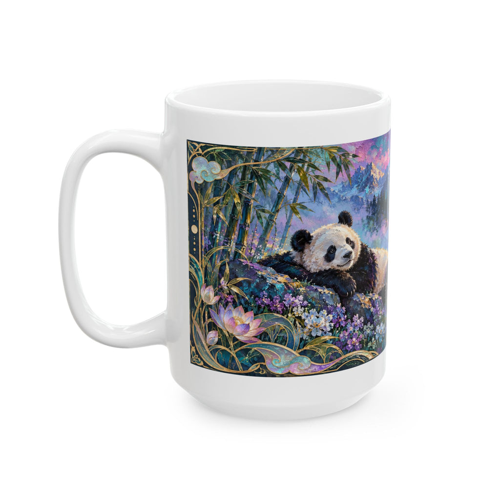 Panda Mugs – Asian-Inspired Art Nouveau Nature Collection