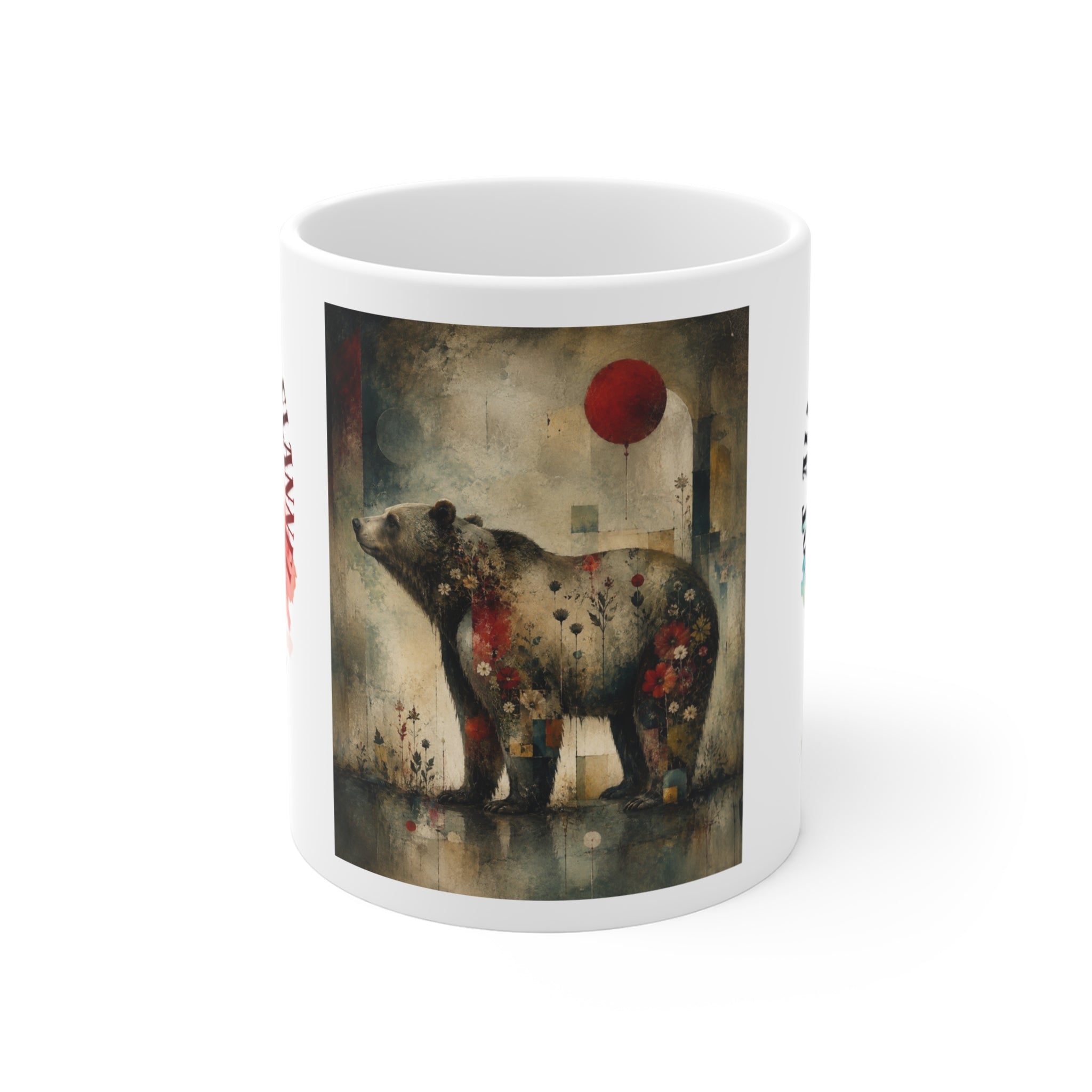 Not All Bears Wear Flannel 11oz Ceramic Mug — Vintage Bear Art Coffee Cup