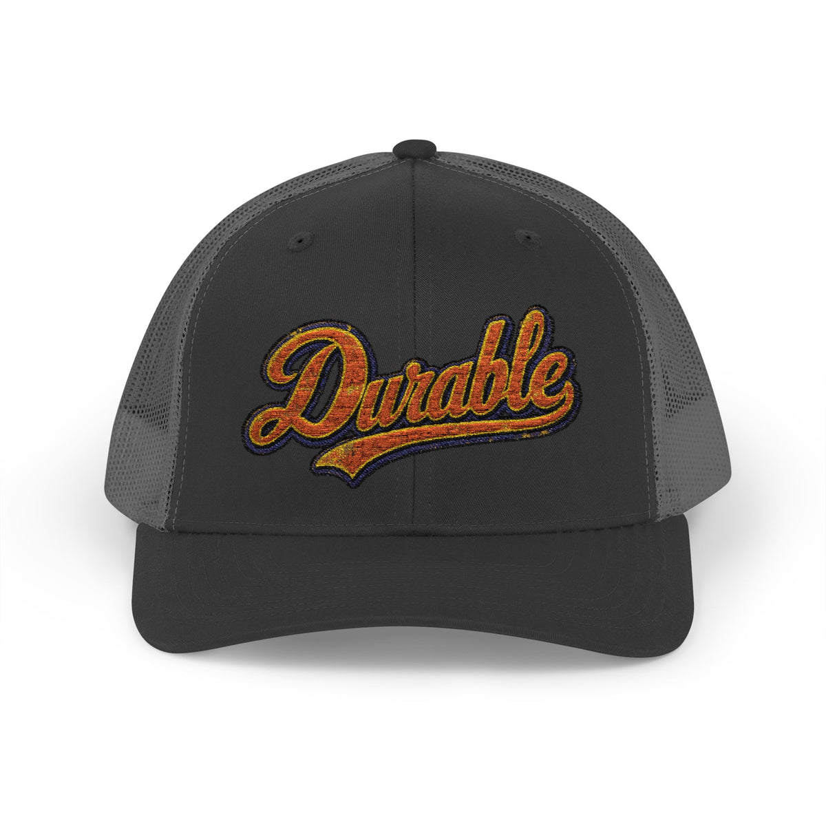 Durable Retro Script Snapback Trucker Cap