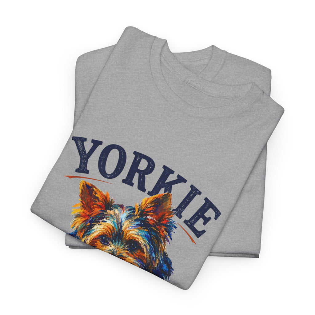 Yorkie Grandpa T-Shirt — Vintage Style Dog Lover Tee for Grandfathers