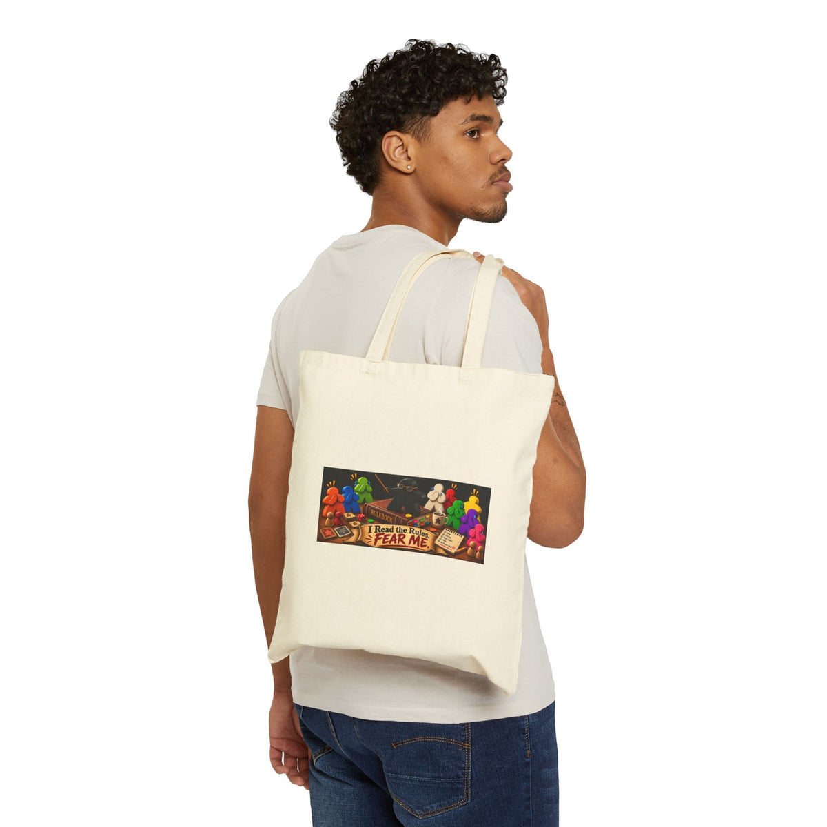 Among Us 'I Fear No One' Canvas Tote Bag — Funny Gamer Reusable Grocery Bag