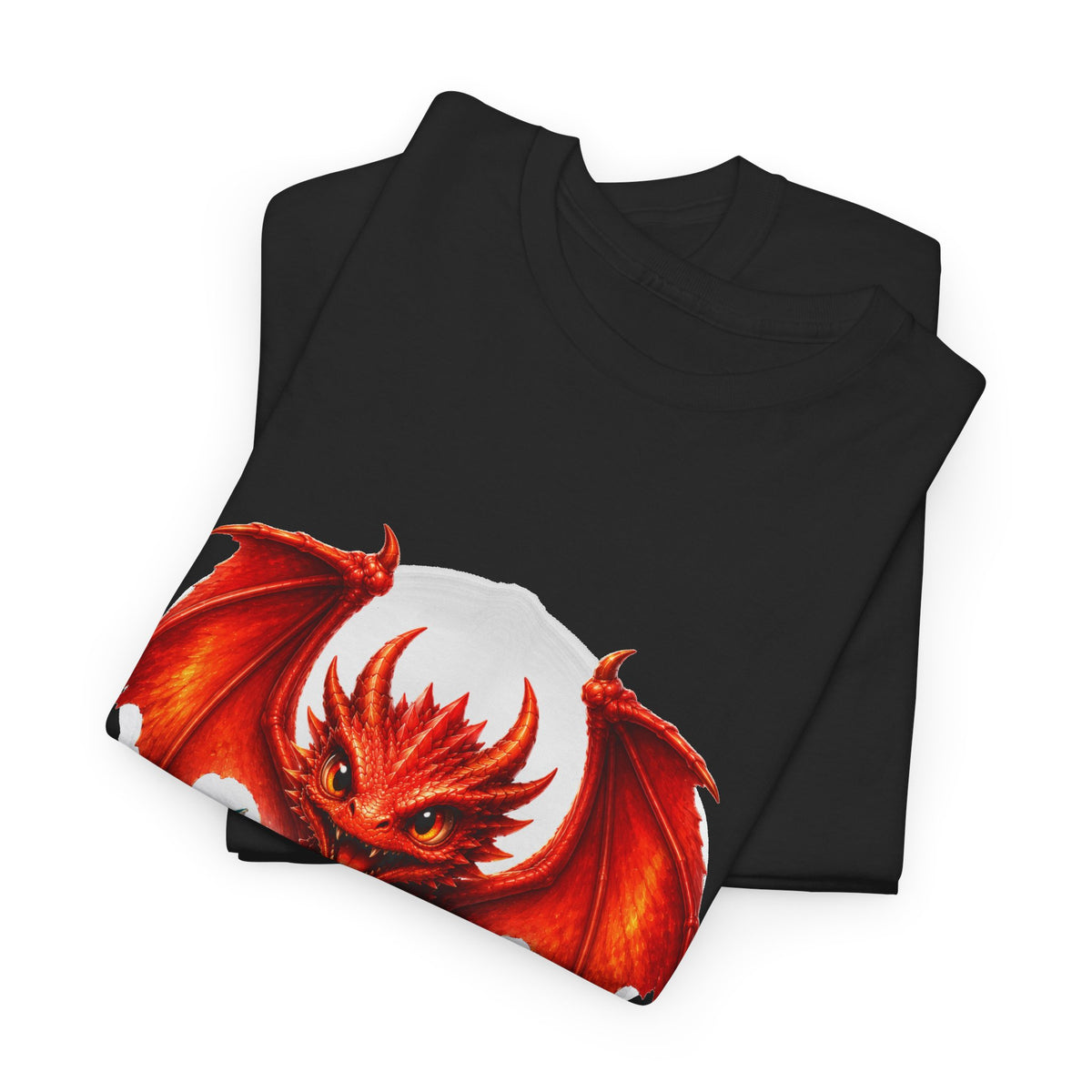 Dragon Hatchling T-Shirt — Cute Red Dragon Hatching Design