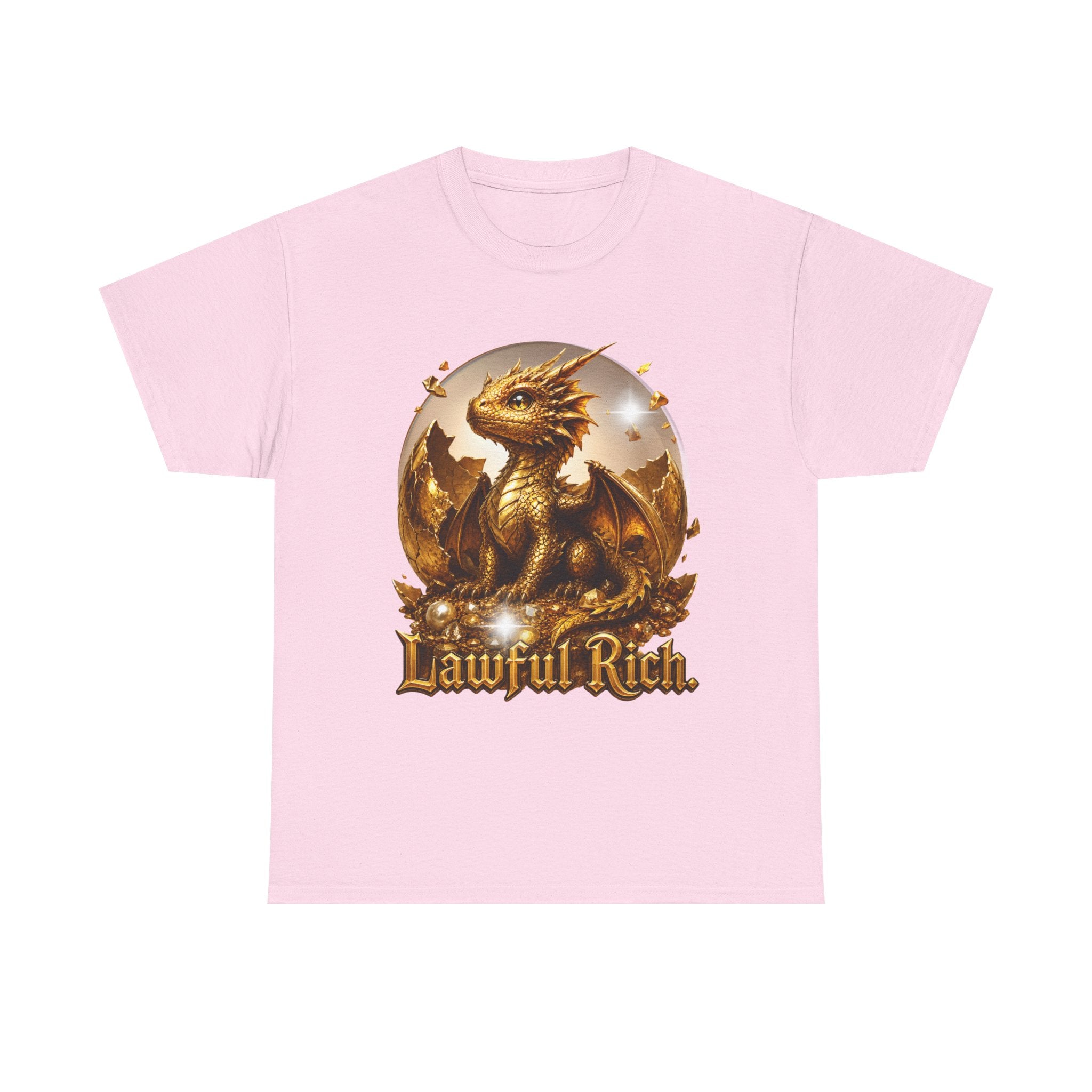 T-Shirt — "Lawful Rich" Gold Dragon Graphic Tee